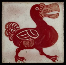 Fliese mit Dodo, 1882-1888